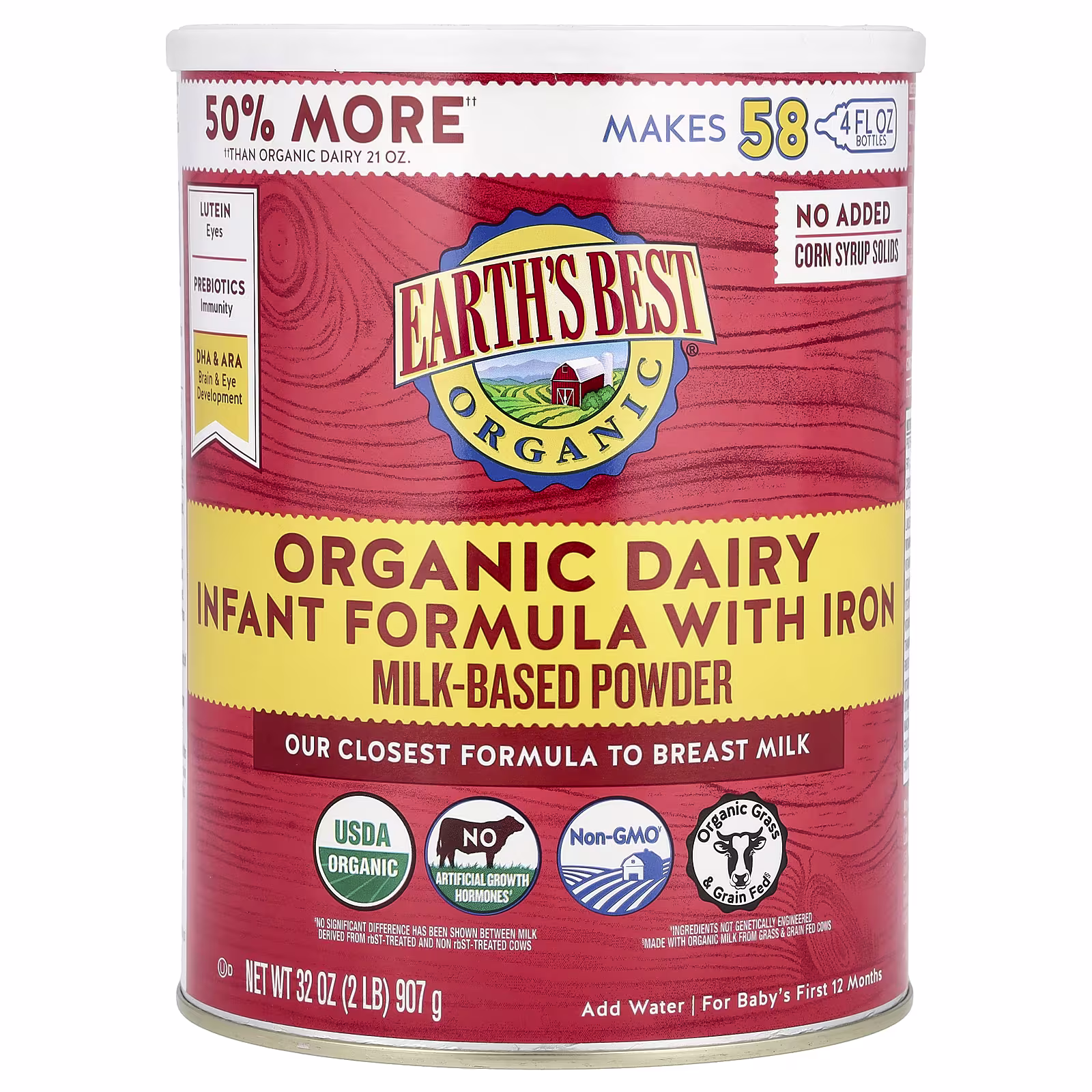 Earth's Best Organic Infant Formula