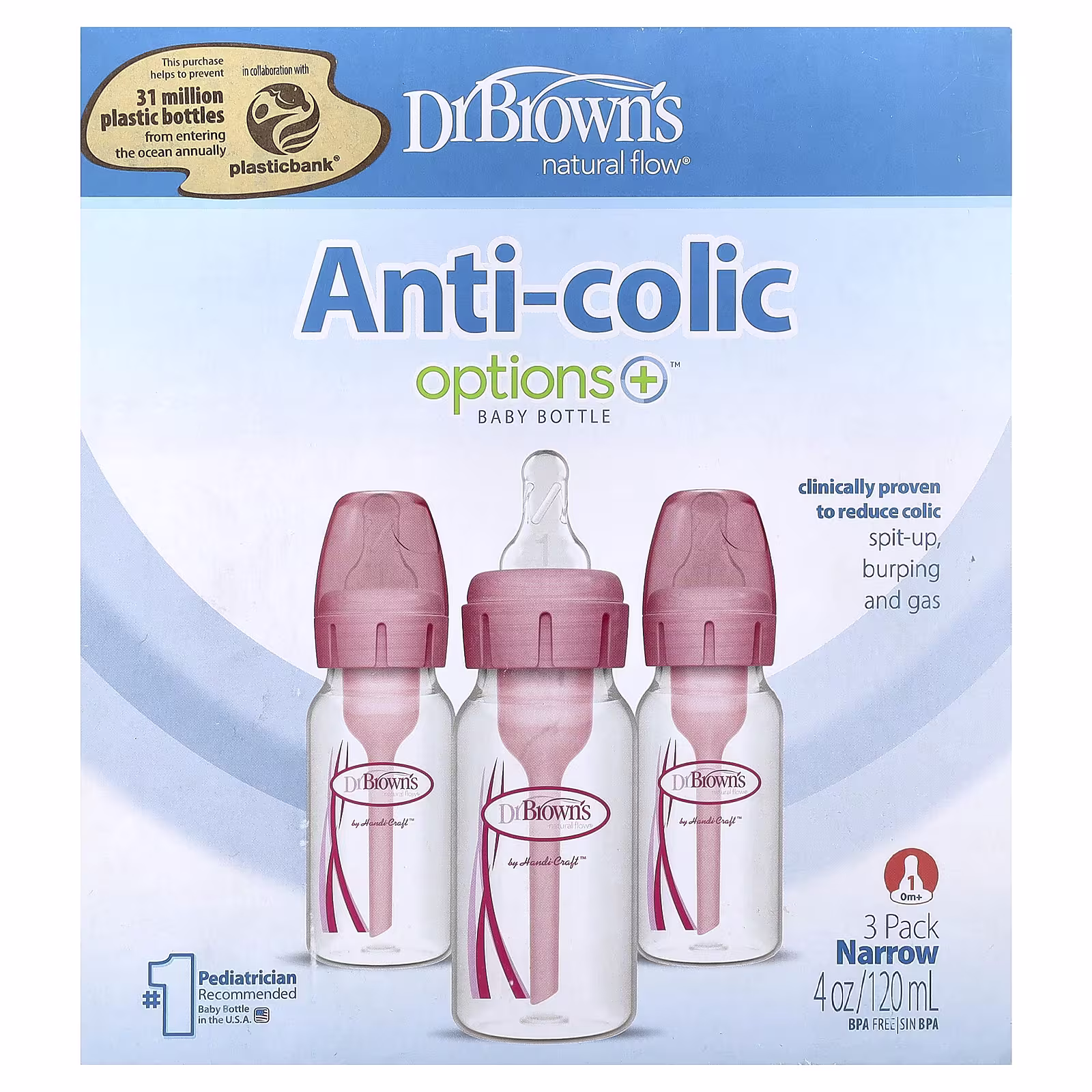 Dr. Brown's Natural Flow Anti-Colic Bottles 3-Pack
